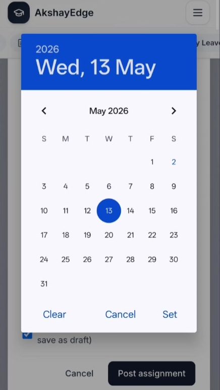 Leave / scheduling