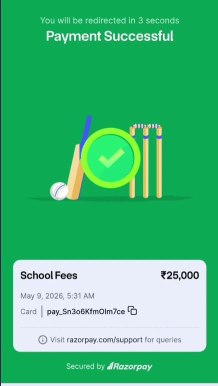 Payment successful